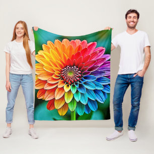Lebhaftes Bloom of Hope and Joy Design Fleecedecke