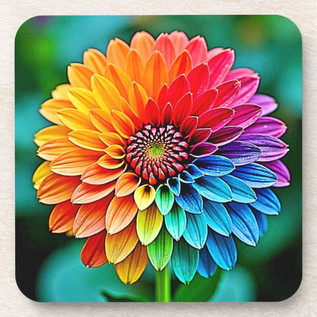 Lebhaftes Bloom of Hope and Joy Design Getränkeuntersetzer (Vorderseite)