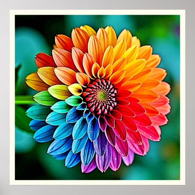 Lebhaftes Bloom of Hope and Joy Design Poster (Vorne)