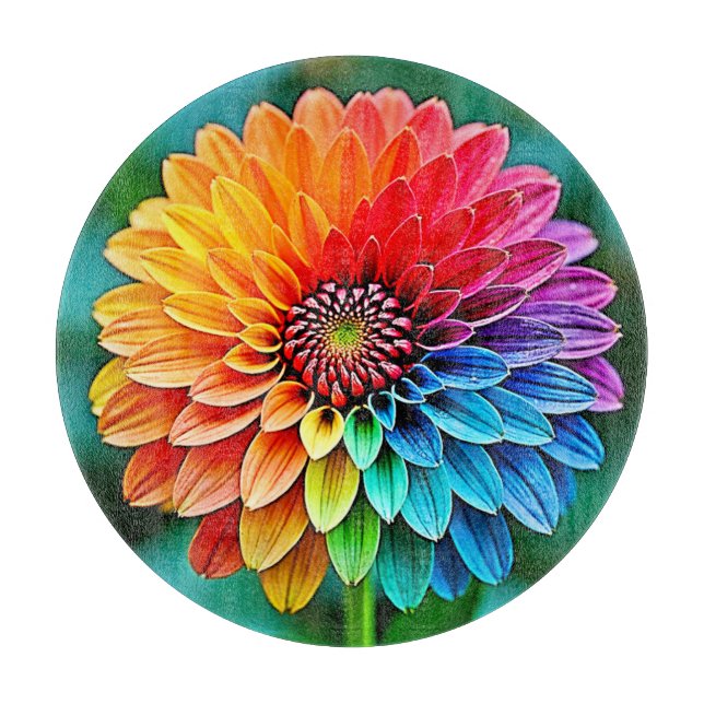 Lebhaftes Bloom of Hope and Joy Design Schneidebrett (Vorderseite)