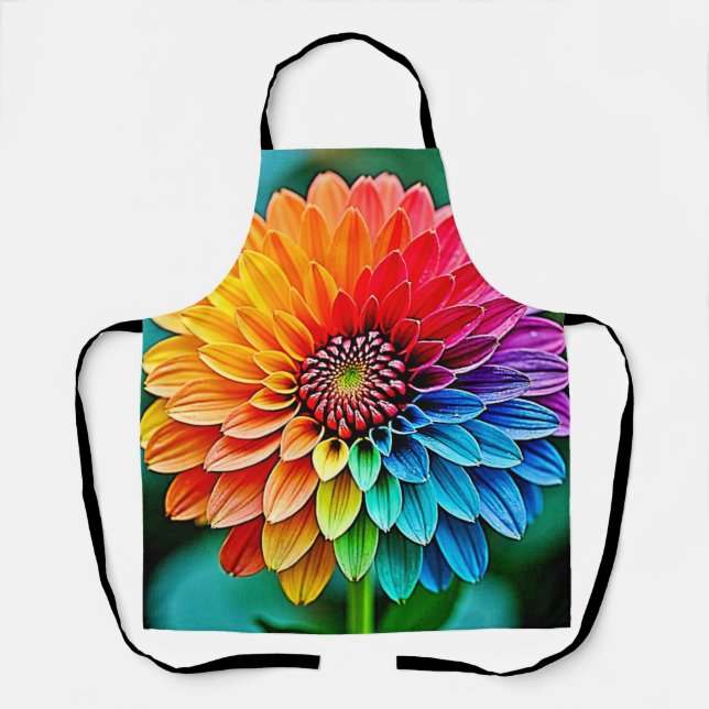 Lebhaftes Bloom of Hope and Joy Design Schürze (Vorderseite)