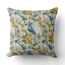 Lebhaftes Blue Jay Pillow