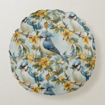 Lebhaftes Blue Jay Pillow