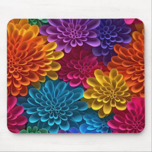 Lebhaftes Blumendelikt Mousepad