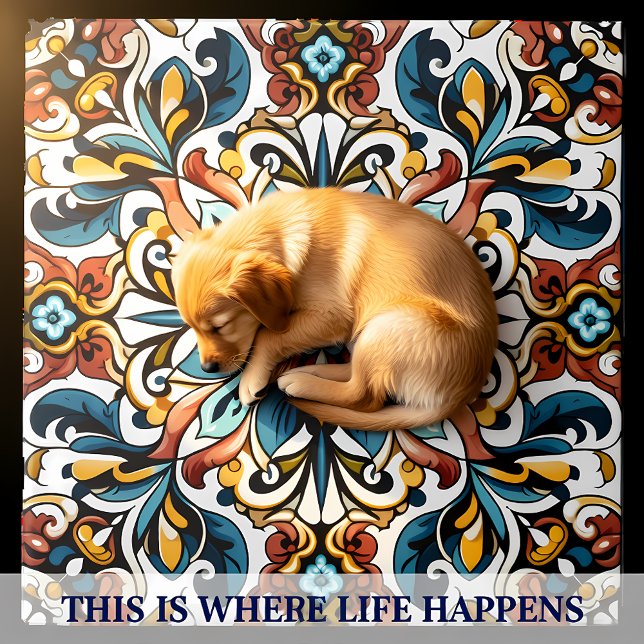 Lebhaftes Blumendesign in aufwändigen Keramiken-Fl Fliese (Von Creator hochgeladen)