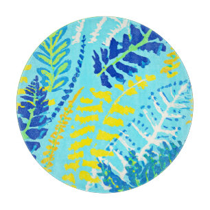 Lebhaftes Blumendesign Schneidebrett