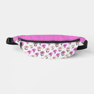 Lebhaftes Blumenmuster Bauchtasche