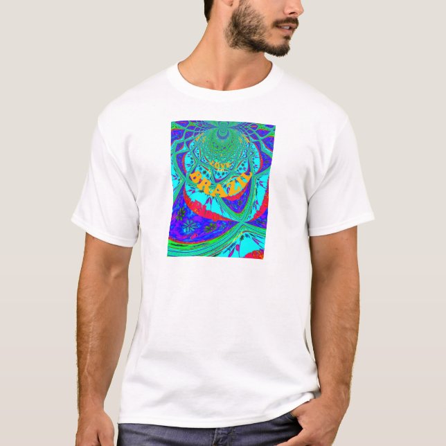Lebhaftes Blumenmuster: brasilianischer Tribute Ea T-Shirt (Vorderseite)