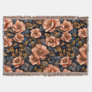 Lebhaftes Blumenmuster Decke