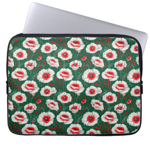 Lebhaftes Blumenmuster Laptopschutzhülle