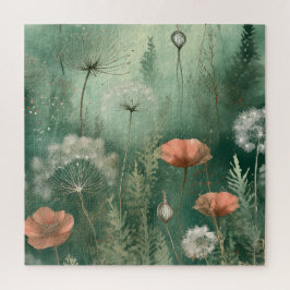 Lebhaftes Blumenpuzzle zum Entspannen Puzzle