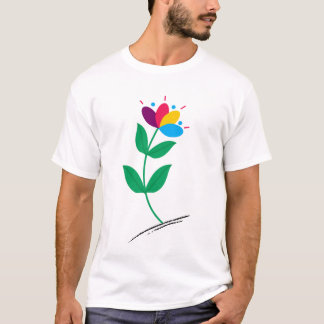 Lebhaftes Blut: Ein farbenprächtiges Blumendelikt T-Shirt