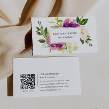 Lebhaftes Blut | Moderner QR-Code für Flora