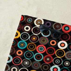 Lebhaftes Boho Circles Strandtuch