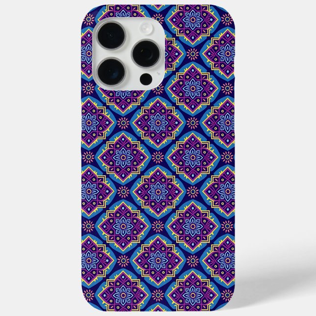 Lebhaftes Boho geometrisches Muster Case-Mate iPhone Hülle (Rückseite)