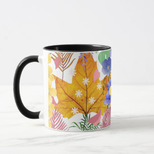 Lebhaftes botanisches Leaf-Design Tasse