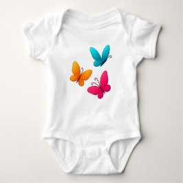 Lebhaftes Butterfly Trio Baby Strampler