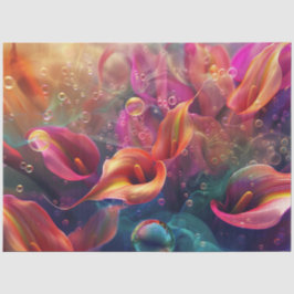 Lebhaftes Calla Lillie Translucent Bubble Decoupag Seidenpapier