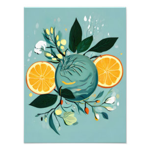 Lebhaftes Citrus Paradise Fotodruck
