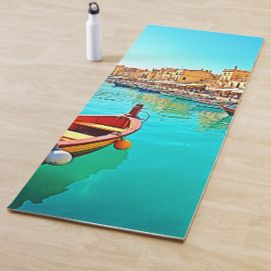 Lebhaftes Design für mediterrane Port Life Yogamatte