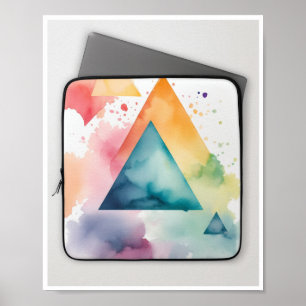 Lebhaftes Dreieck im zeitgenössischen Look Poster