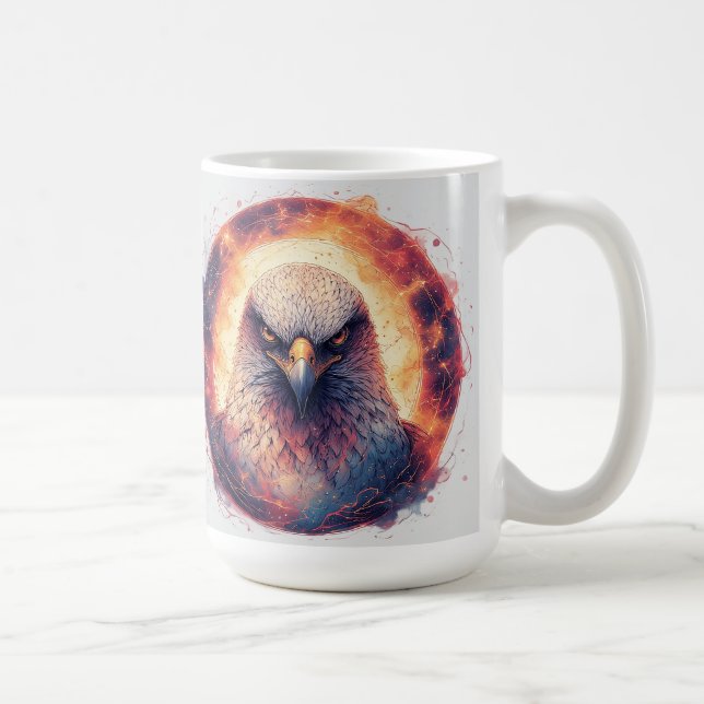 Lebhaftes Eagle Artwork Kaffeetasse (Rechts)