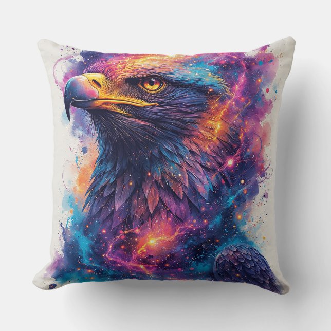 Lebhaftes Eagle Artwork Kissen (Vorderseite)