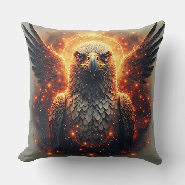 Lebhaftes Eagle Artwork Kissen (Vorderseite)