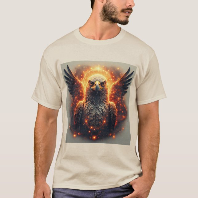 Lebhaftes Eagle Artwork T-Shirt (Vorderseite)