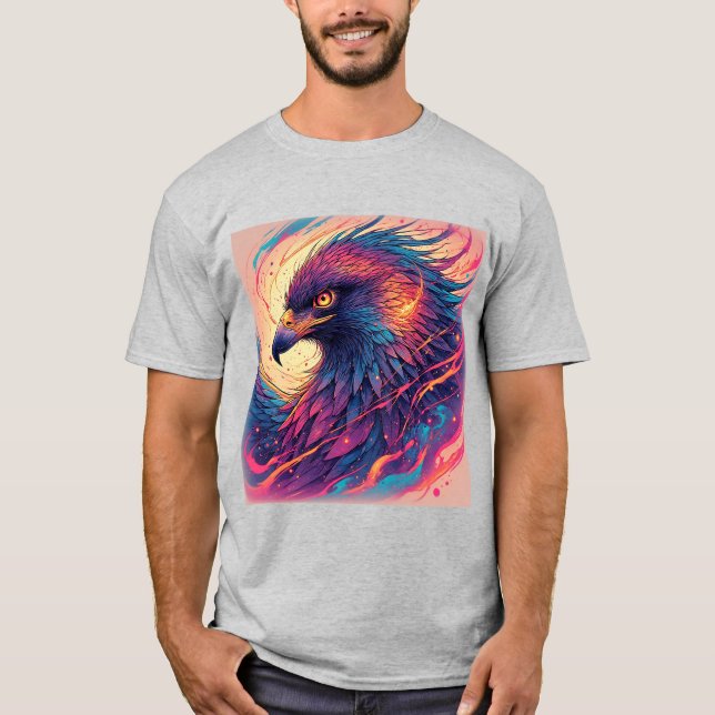 Lebhaftes Eagle Artwork T-Shirt (Vorderseite)