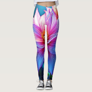 Lebhaftes Ethereal Bloom Artwork Leggings