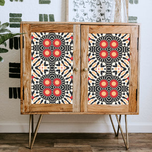 Lebhaftes ethnisches Arabesque Bohemisches Mosaikd Seidenpapier