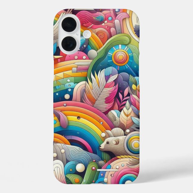 Lebhaftes Farbdesign Case-Mate iPhone Hülle (Rückseite)