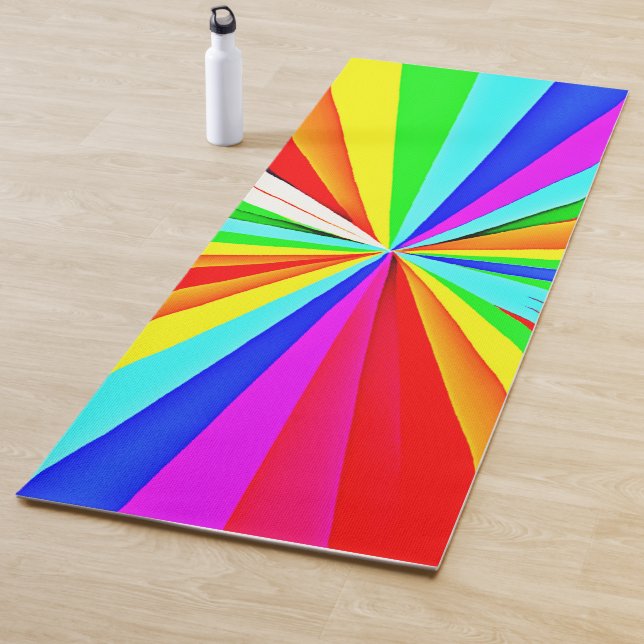 Lebhaftes, farbenfrohes Muster Yogamatte (Beispiel)