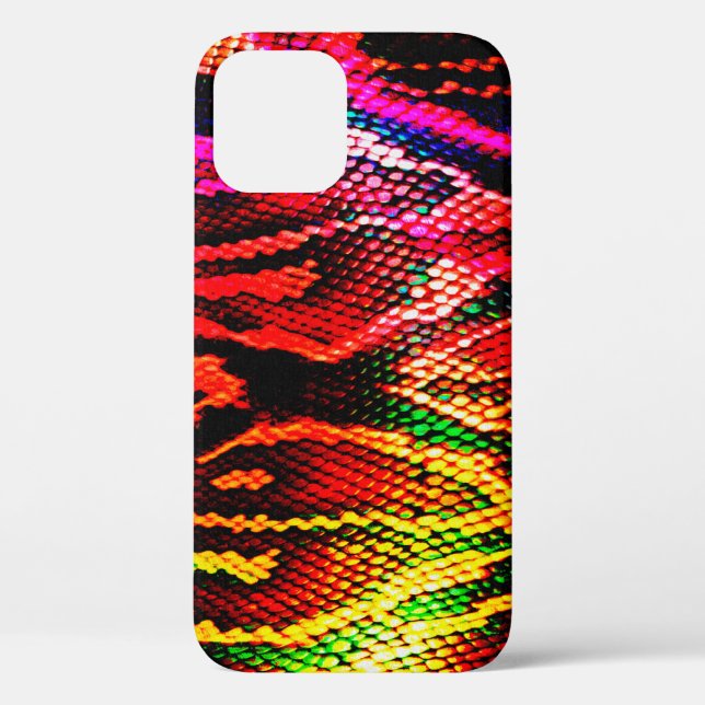 Lebhaftes, farbenfrohes Musterdesign aus abstrakte Case-Mate iPhone Hülle (Rückseite)