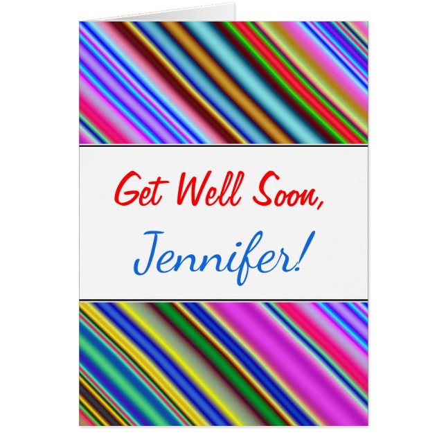 Lebhaftes, farbenfrohes Streifenmuster (Vorne)