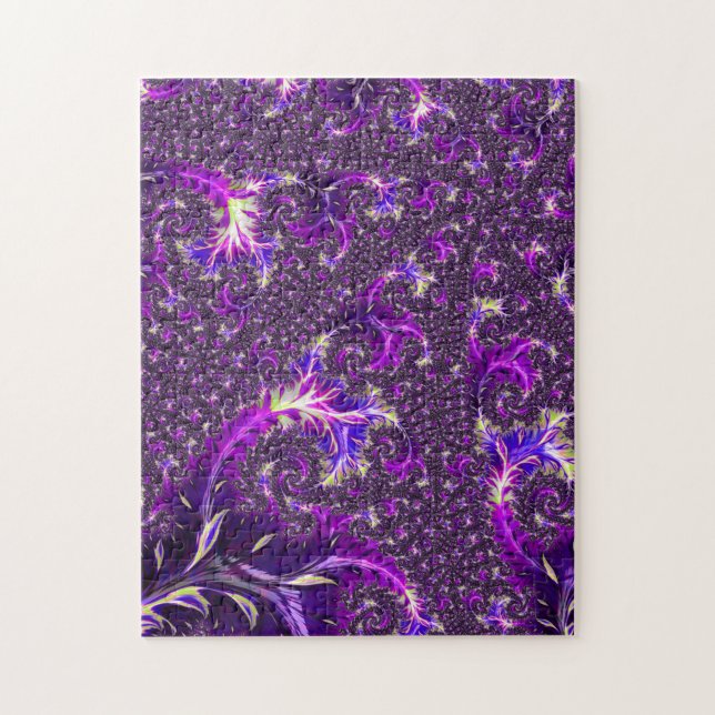 Lebhaftes farbenfrohes Trippy Groovy Boho Spiral F Puzzle (Vertikal)