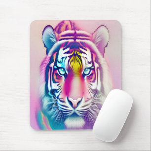 Lebhaftes farbenprächtiges Tigergefecht Mousepad