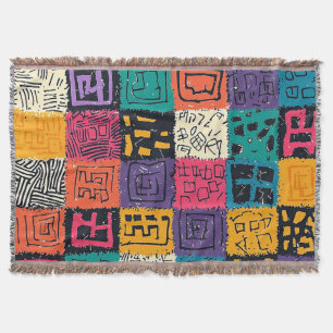 Lebhaftes farbiges Box-Muster (1) Decke