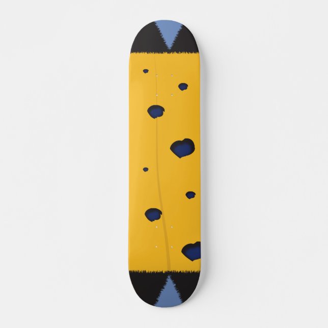 Lebhaftes Farbmuster Skateboard (Vorne)