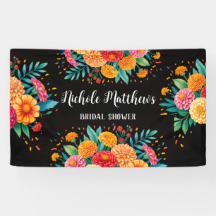 Lebhaftes Fiesta Wedding Bouquet Brautparty Banner