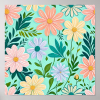 Lebhaftes florales Vergnügen: Daisy Dream Wallpape