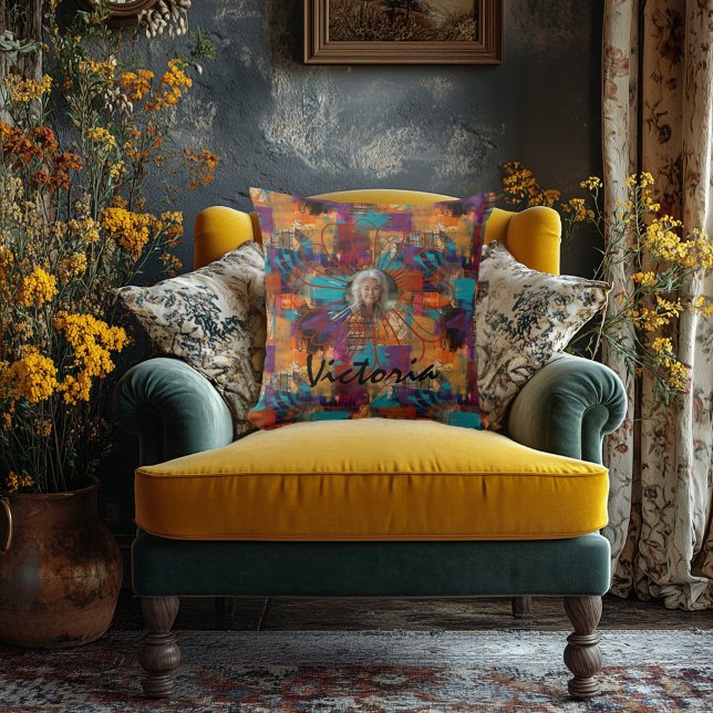 Lebhaftes Foto Kissen Multicolor Abstrakt (Von Creator hochgeladen)