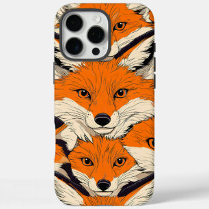 Lebhaftes Fox-Muster: Ein faszinierendes Wildlife- iPhone 16 Pro Max Hülle