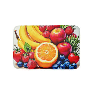 Lebhaftes frisches Obst Badematte