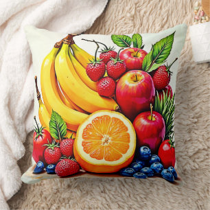 Lebhaftes frisches Obst Kissen
