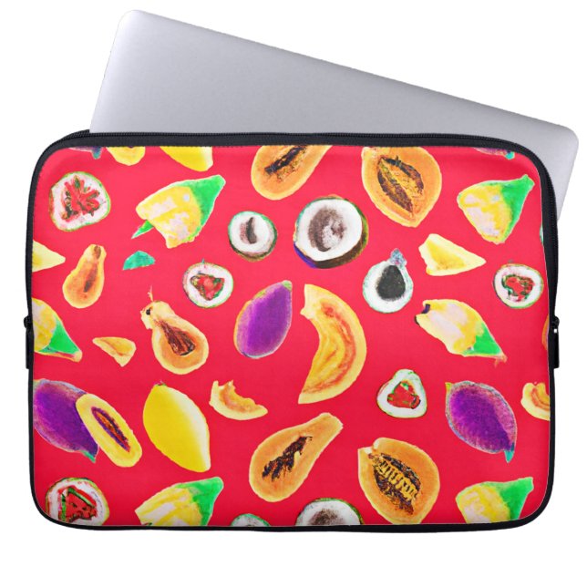Lebhaftes Fruchtigkeit Delight Pattern Laptopschutzhülle (Vorderseite)