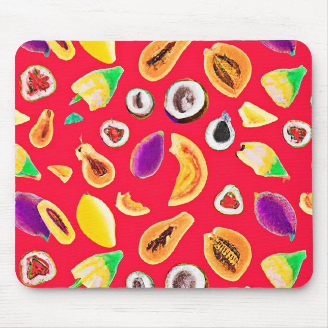Lebhaftes Fruchtigkeit Delight Pattern Mousepad (Vorne)