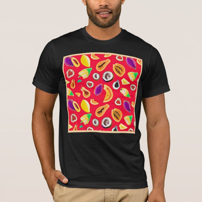 Lebhaftes Fruchtigkeit Delight Pattern T-Shirt (Vorderseite)