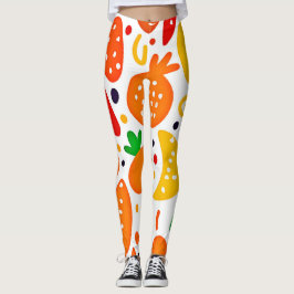 Lebhaftes Fruchtmuster Leggings